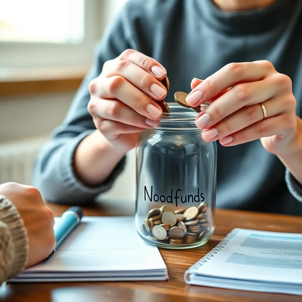 Nederlander die financiële zekerheid opbouwt met een noodfonds